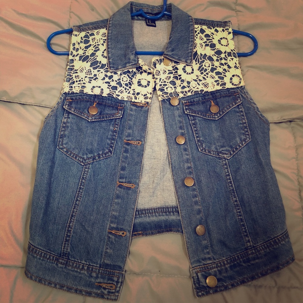 Forever 21 Jean vest
